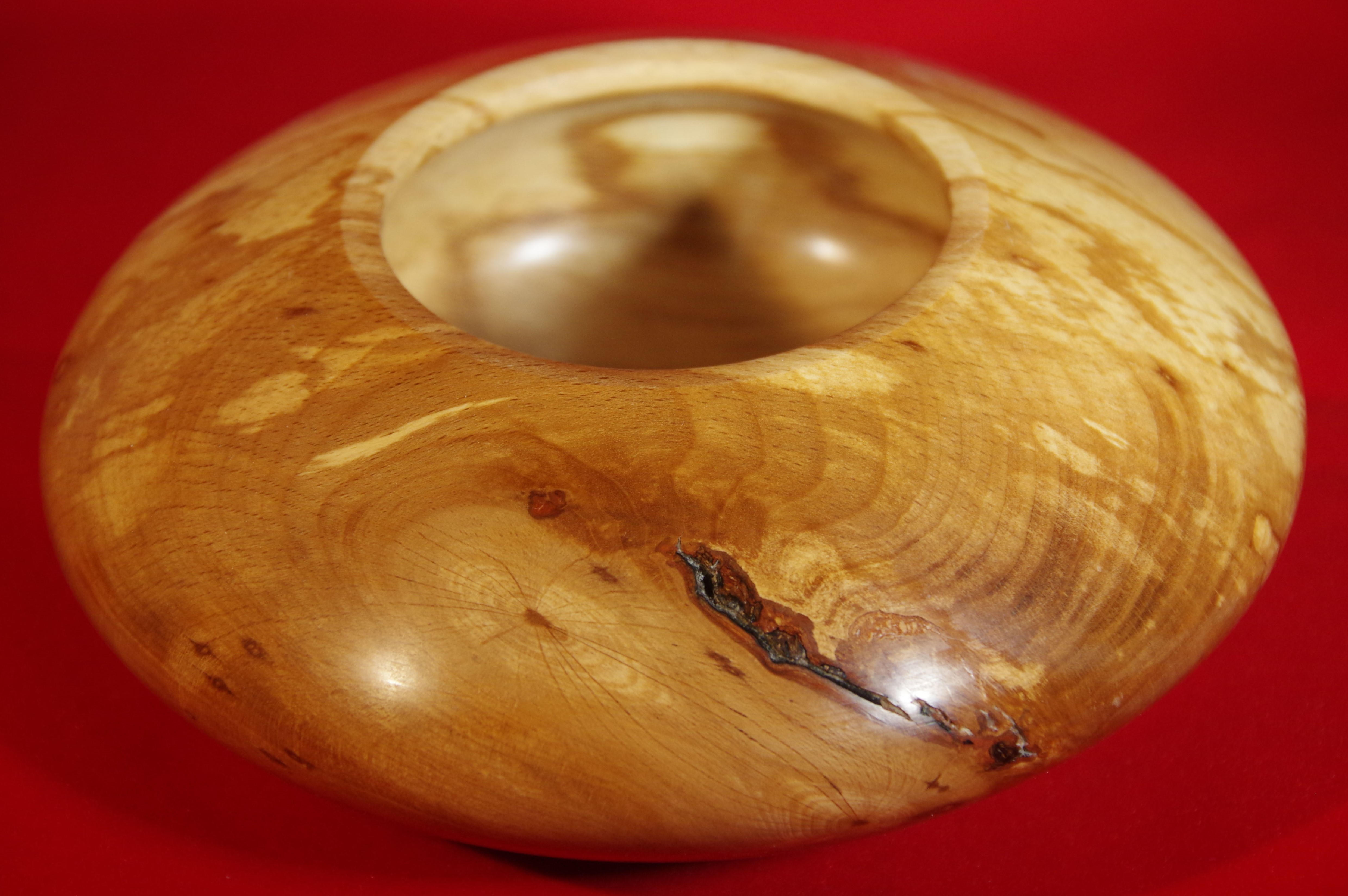 Spalted beech hollow form