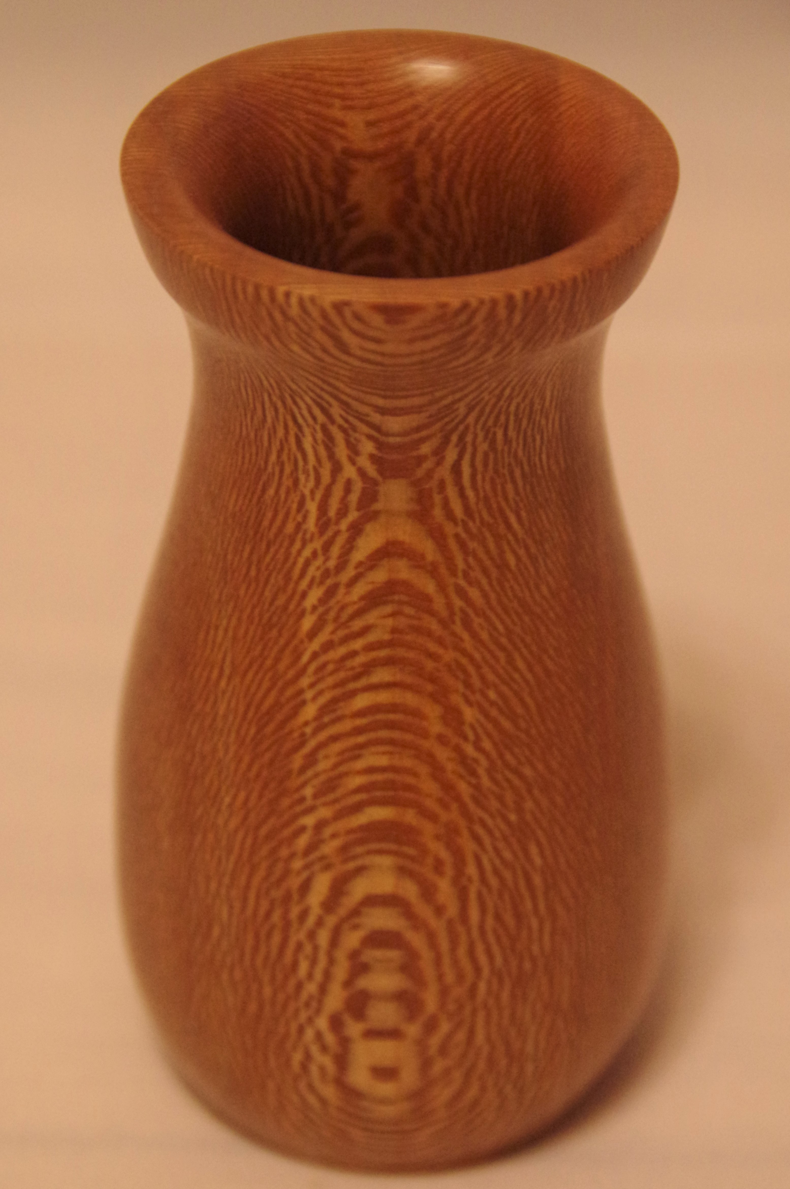 Small lacewood vase