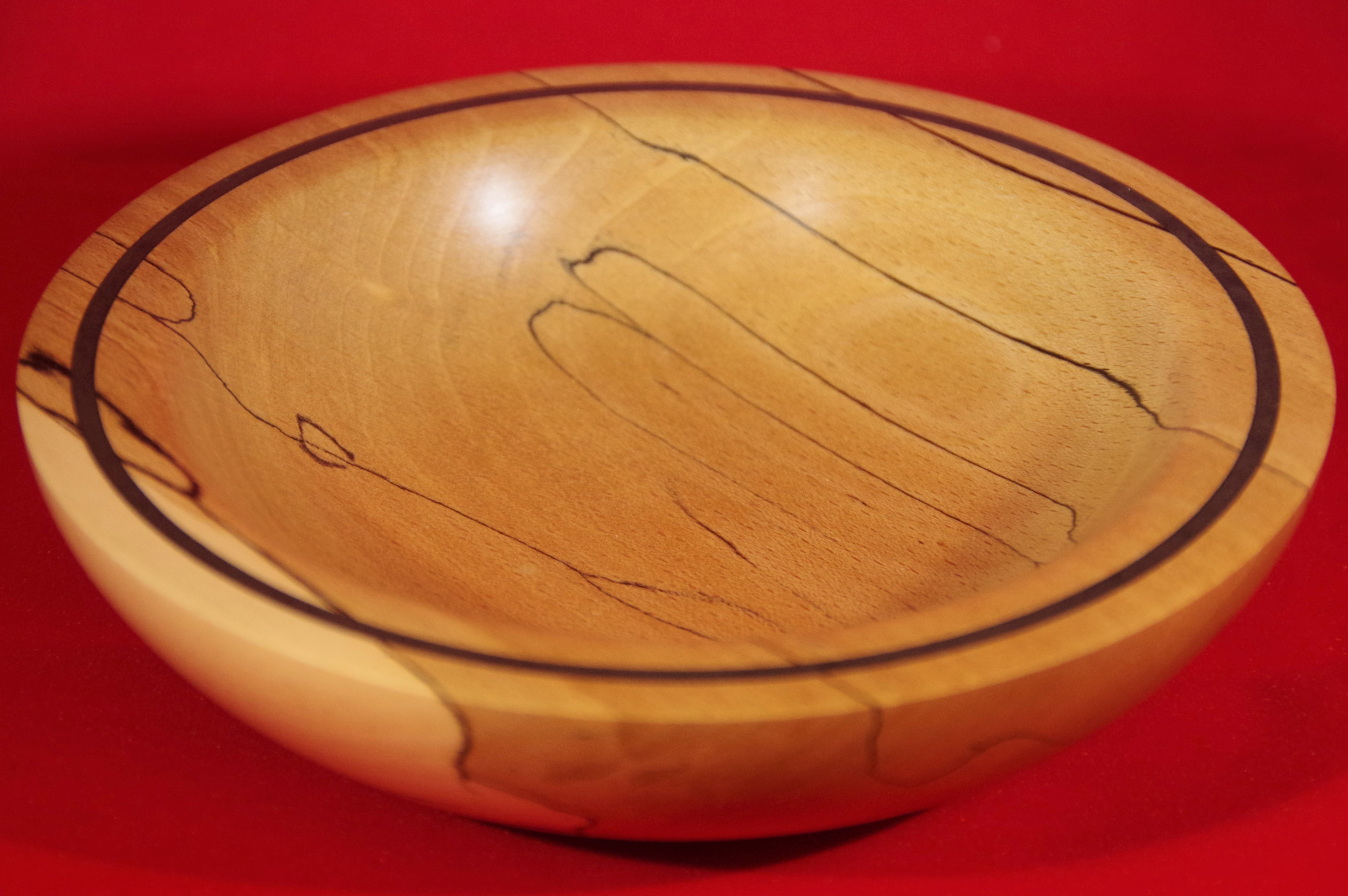 Spalted beech bowl