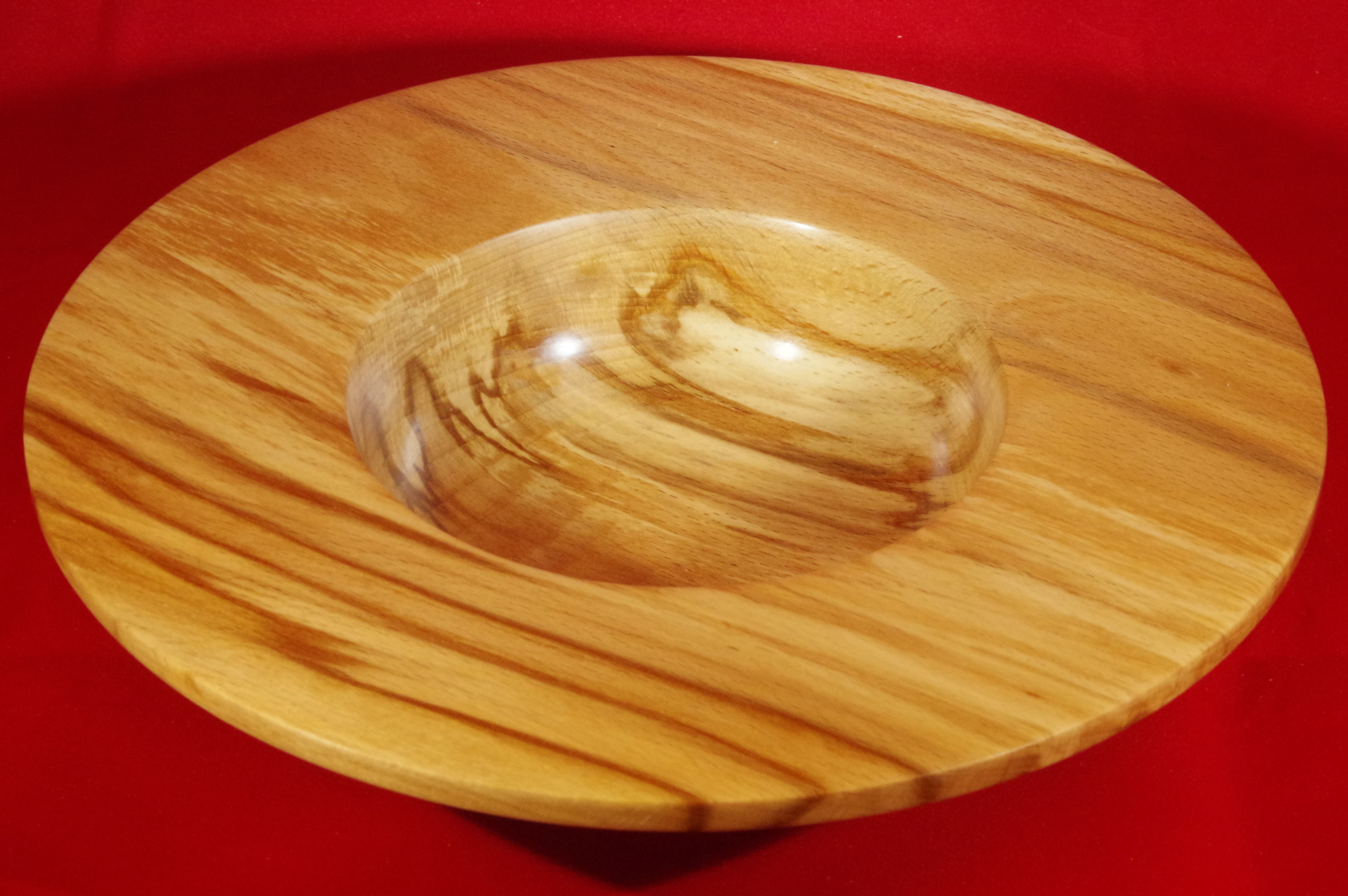 Large spalted beech platter