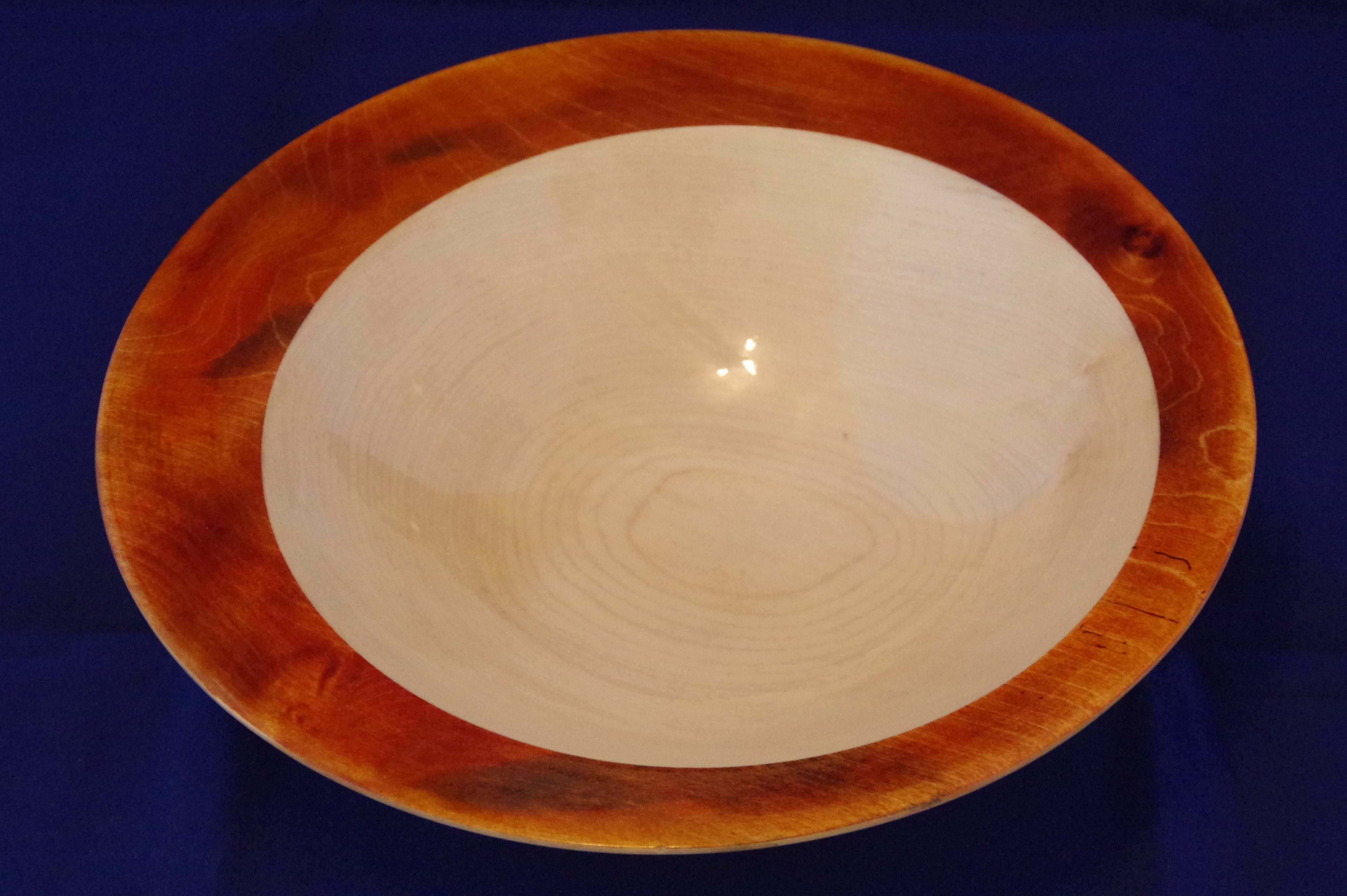 Coloured offset sycamore bowl