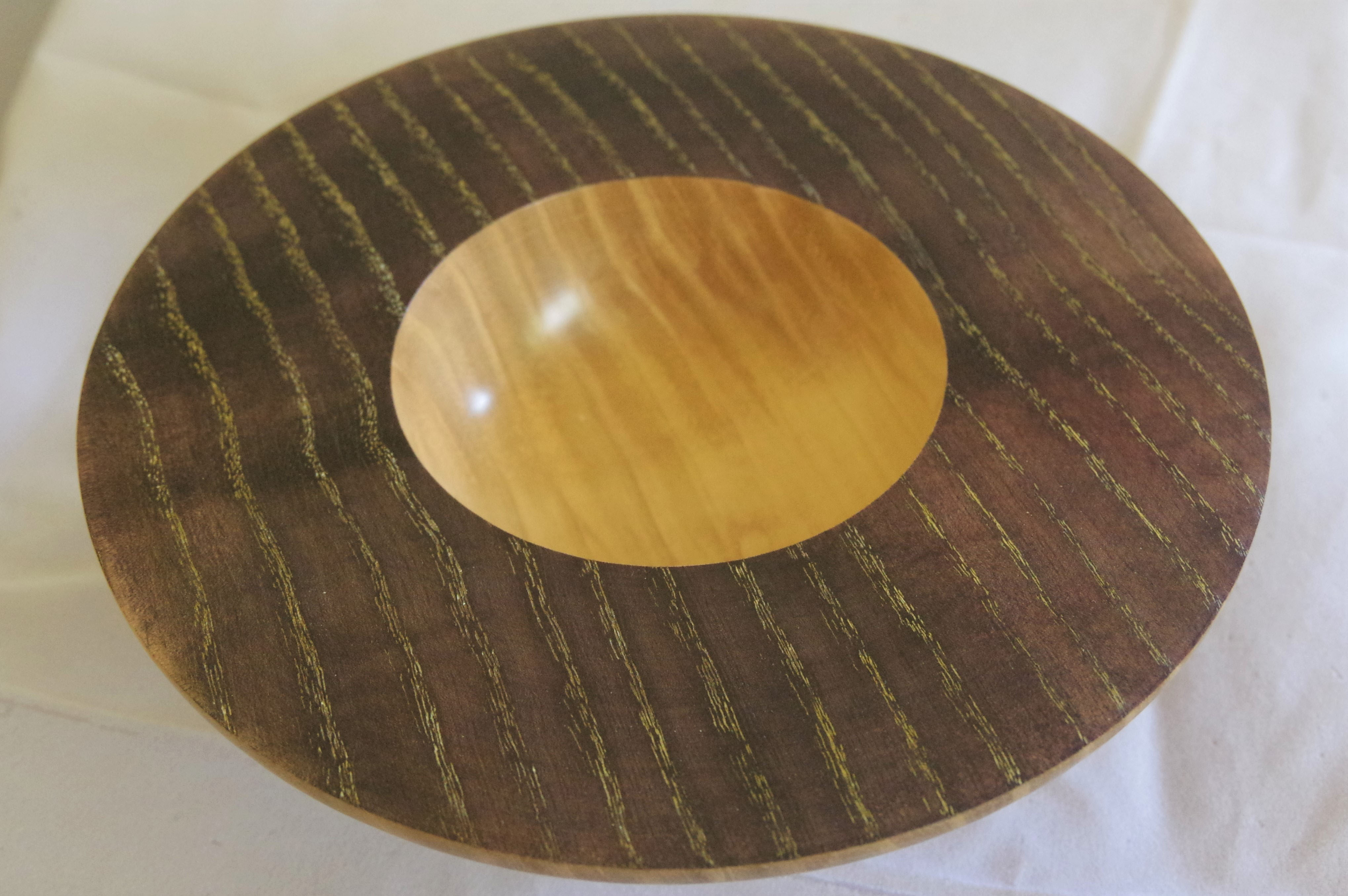 Purple and gold ash bowl