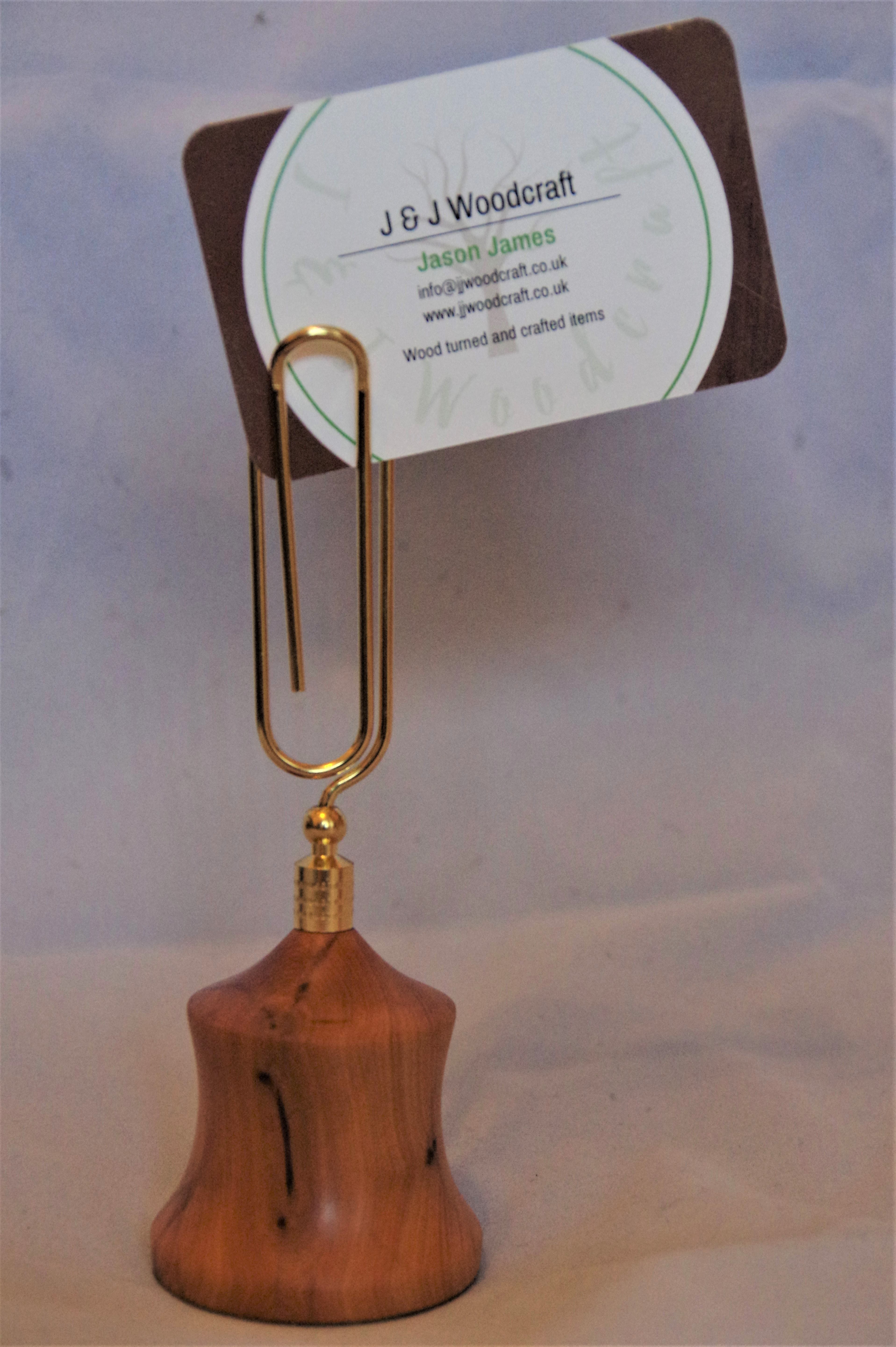 Yew note holder